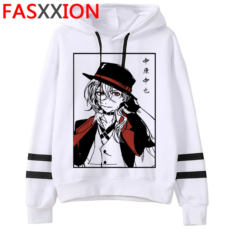 

Зимние теплые толстовки Kawaii Bungou с рисунком из бродячих собак, женская уличная одежда, милая толстовка с аниме, забавная Женская толстовка в ...