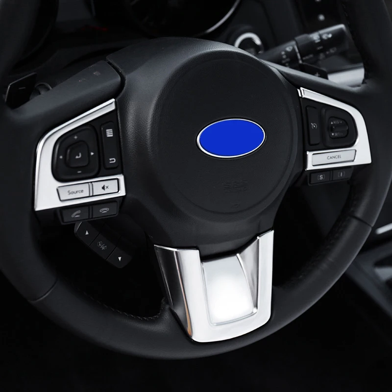

Car Steering Wheel Panel Decorative Stickers Decals Styling Cover For Subaru Forester Outback XV Legacy Car Interior Accessories