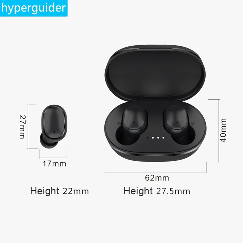 Hyperguider наушники TWS Bluetooth 5 0 Беспроводная гарнитура бинауральные вызова стерео Бас