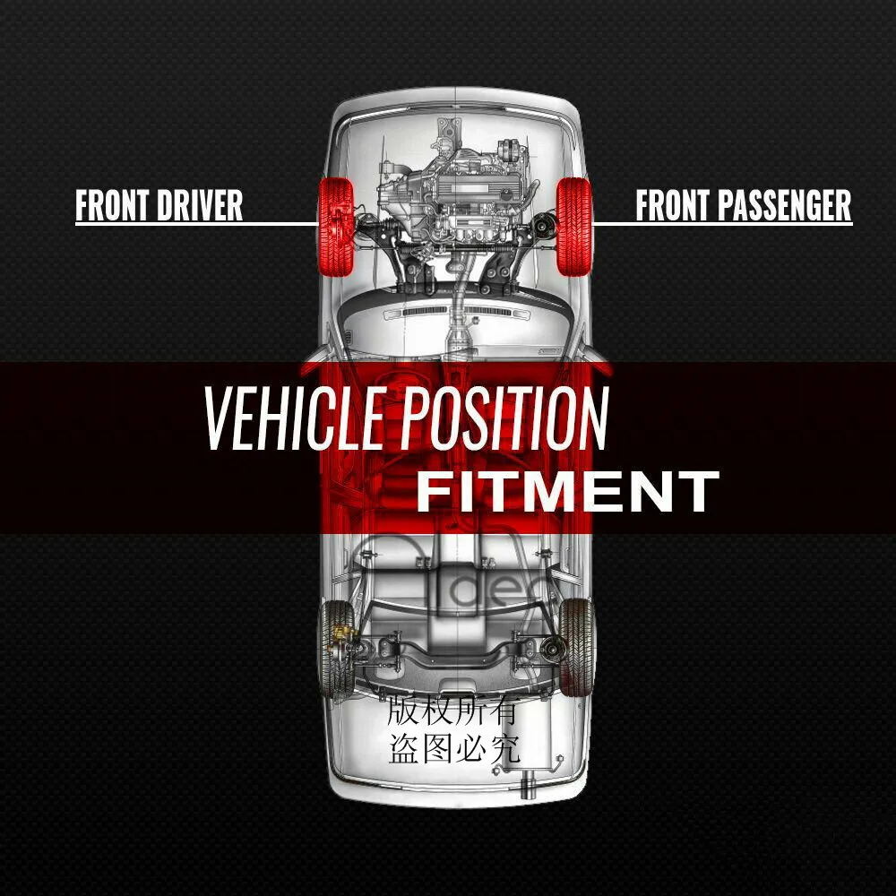 Пара амортизаторов передней левой и правой пневматической подвески для 2007-2012 Lexus