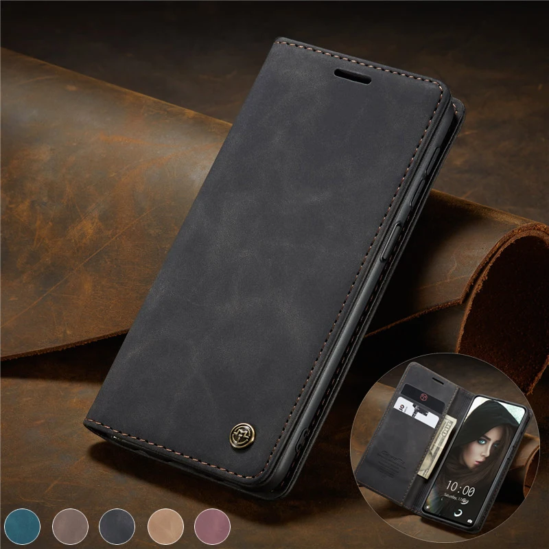 

Кожаный чехол-бумажник для Xiaomi Redmi Note 10 Pro, Redmi Note 10 Pro Max