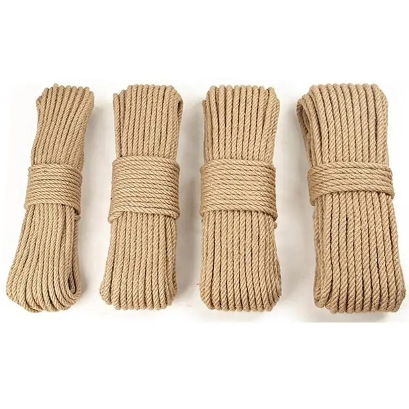 

20m/50m Cat Tree Sisal Rope DIY Scratching Post Toy Cat Climbing Frame Replacement Rope Desk Legs Binding Rope Cat Sharpen Claw