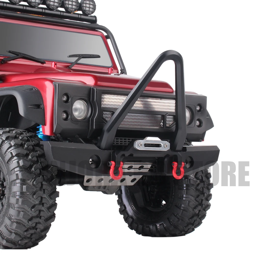 1 шт. металлический передний бампер со светодиодным светильник для 1/10 RC Crawler Traxxas
