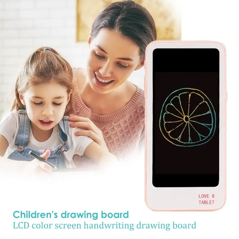 Детский цифровой планшет для рисования с ЖК экраном классические цвета и простой