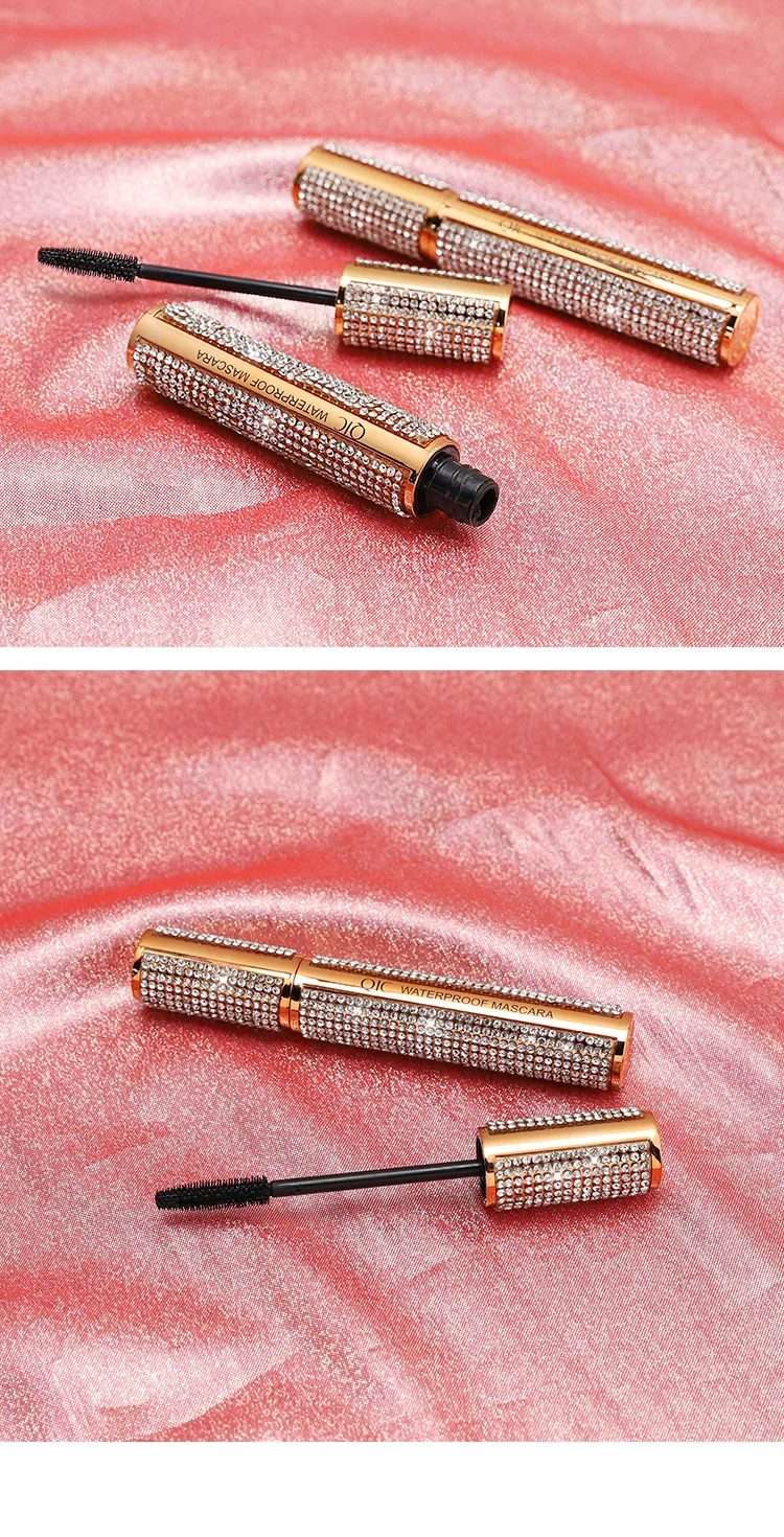 QIC Diamond Mascara Star Waterproof Rimel 4D Mascara For Eyelash Extension Black Thick Lengthening Eye Lashes Cosmetics