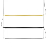 Europe Restaurant Brass Led Strip Lamp Office A Chandelier Bar Bar Counter Modern Geometry Minimalist Table A Chandelier