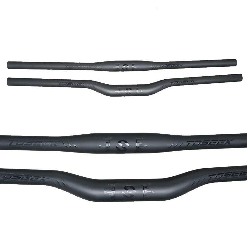 Toseek Conjunto Manillar De La Bicicleta Fibra Carbono UD Subida Plana Del + Stem Seatpost Mtb Carretera Bicicl | Спорт и