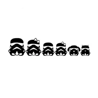 fashion funny car sticker trooper family automobiles motorcycles accessories jdm vinyl decal for chevrolet honda opel20cm4 3cm