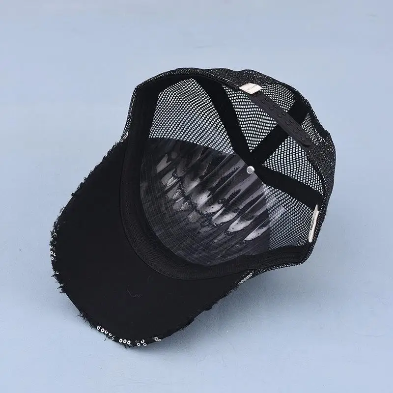 

LDSLYJR new style Spring Summer shine solid color mesh Casquette Baseball Cap Adjustable Snapback Hats for child boy and girl116