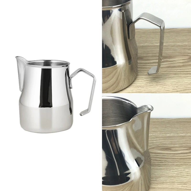 

Milk Frother,Stainless Steel Milk Jug,Espresso Cup,Latte/Milk/Coffee Creamer Milk Frother Jug