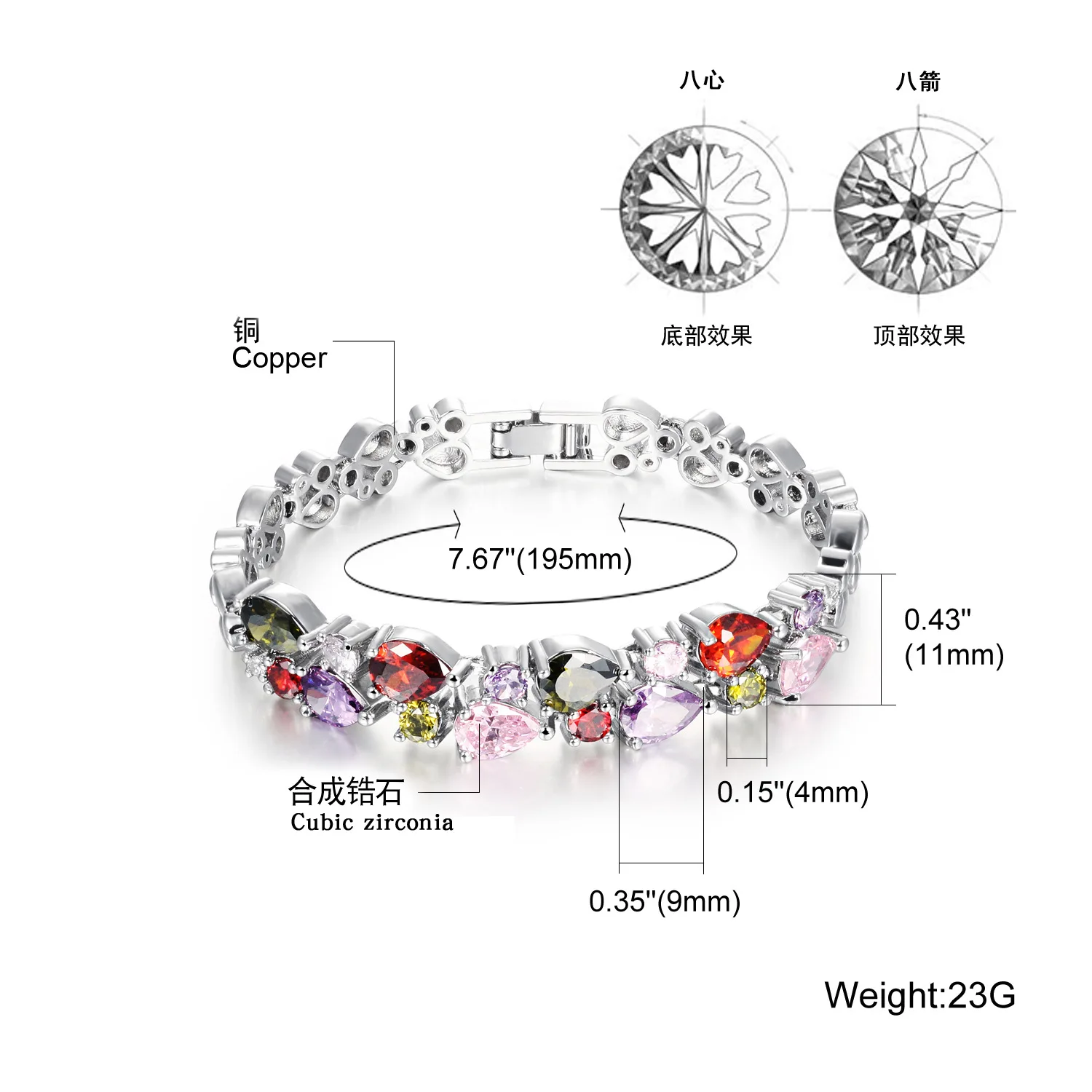 Hemiston AAA циркон Цвет модные Универсальные инкрустация Технология золотое