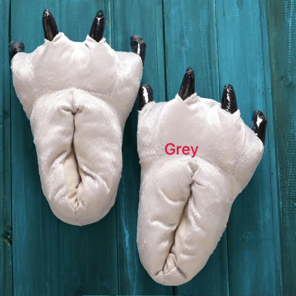 1 pair of grey shoes Костюм для Хэллоуина для взрослых женщин, костюм слона, пижама, зимние вечерние пижамы с животными на Рождество, косплей, комбинезон, Пижама для женщин - Цвет: 1 pair of grey shoes