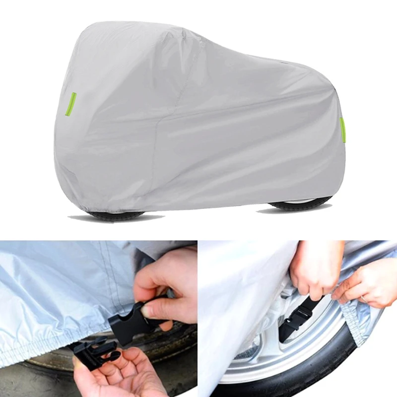 

Universal Motorcycle Outdoor Sunscreen Rain Cover Covers Waterproof Dust Protection Anti-UV Three Defense Cloth