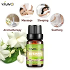 Эфирные масла KINUO из чистого жасмина для ароматерапии, диффузоры, эфирное масло для снятия стресса, органический массаж тела для расслабления, 10 мл