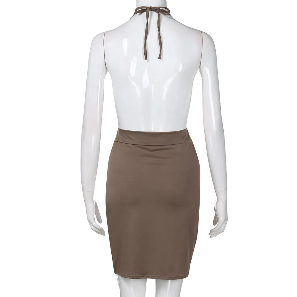 Женское облегающее платье сексуальные летние платья с глубоким V-образным