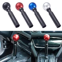aluminum car gear shift knobs universal automatic transmission long stick 7 inch shifter knob lever handle with ball button