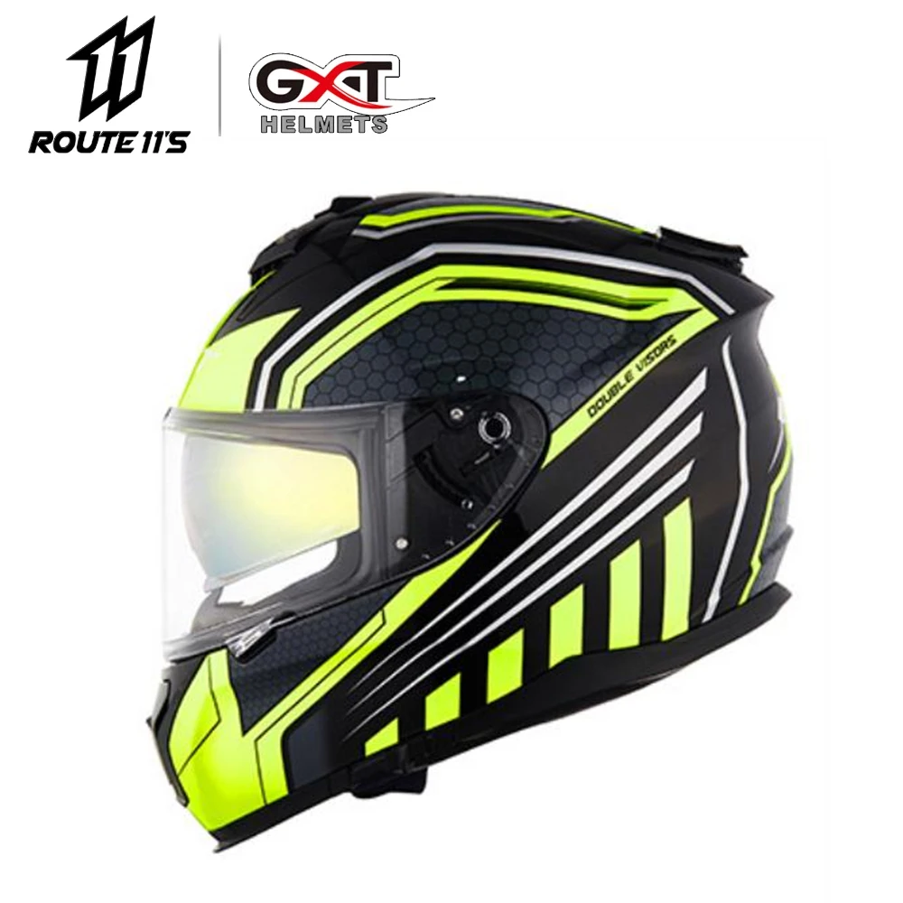 

Мотоциклетный шлем GXT, модульный, с двойным козырьком, для мужчин