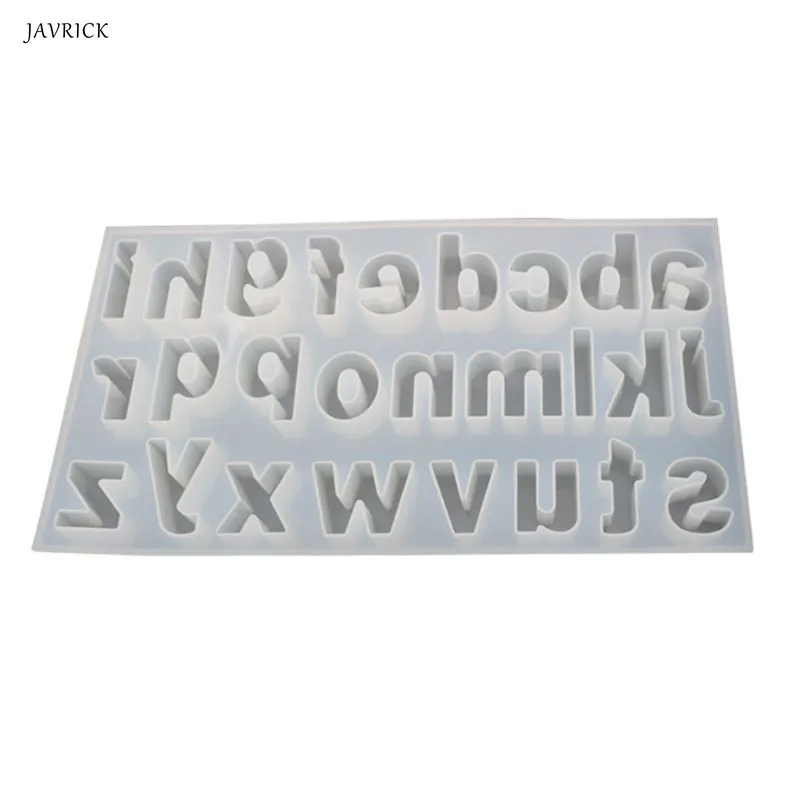 

DIY Crystal Epoxy Mold Lowercase Letter Molds Mirror Handmade Pendant Creative Jewelry Making Mould