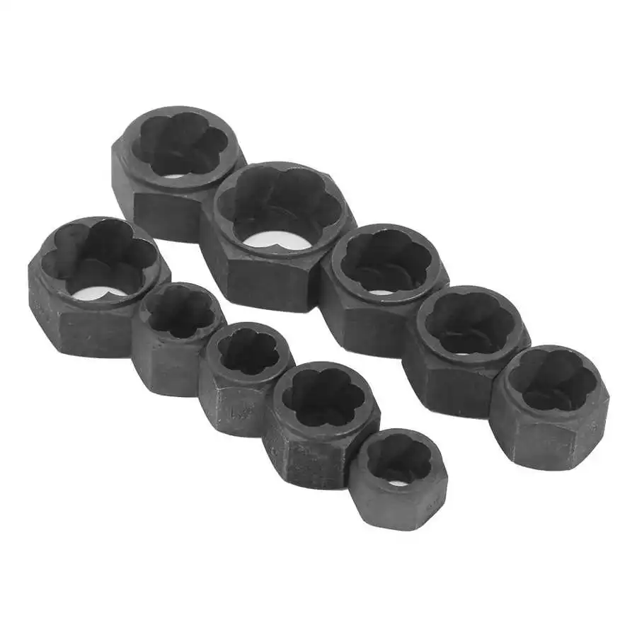 Household Power Tool Set Practical 10pcs Damaged Nut Bolts Remover Extractor #1‑#10 (Short Type) | Инструменты