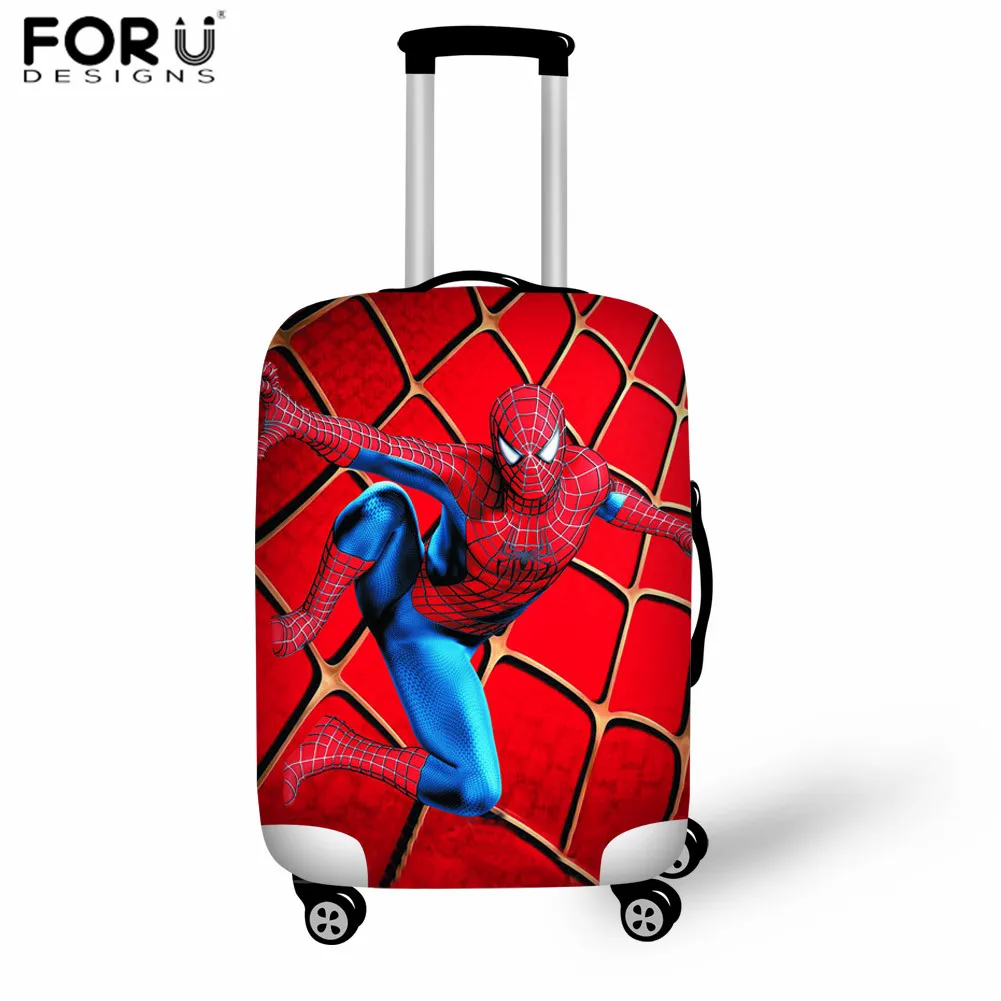 FORUDESIGNS/Эластичный Защитный чехол для багажа с рисунком суперчеловека-паука, чехол от пыли 18-32 дюймов, чехол для багажника, аксессуары для путешествий - Цвет: LH1005