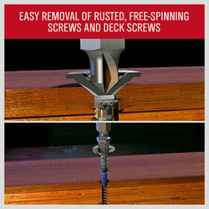 

6Pc Remover Speed Out Set Damaged Screw Extractor Bolt Bits Guide Tool Drill Kit