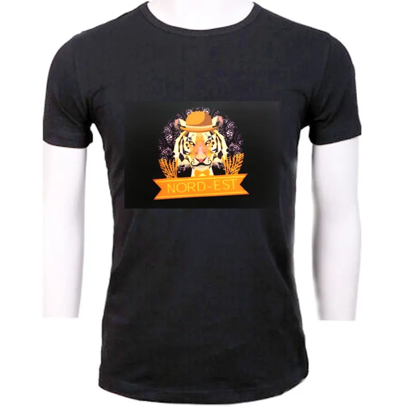 100% хлопок картонная футболка с логотипом животного светящаяся панель светильник