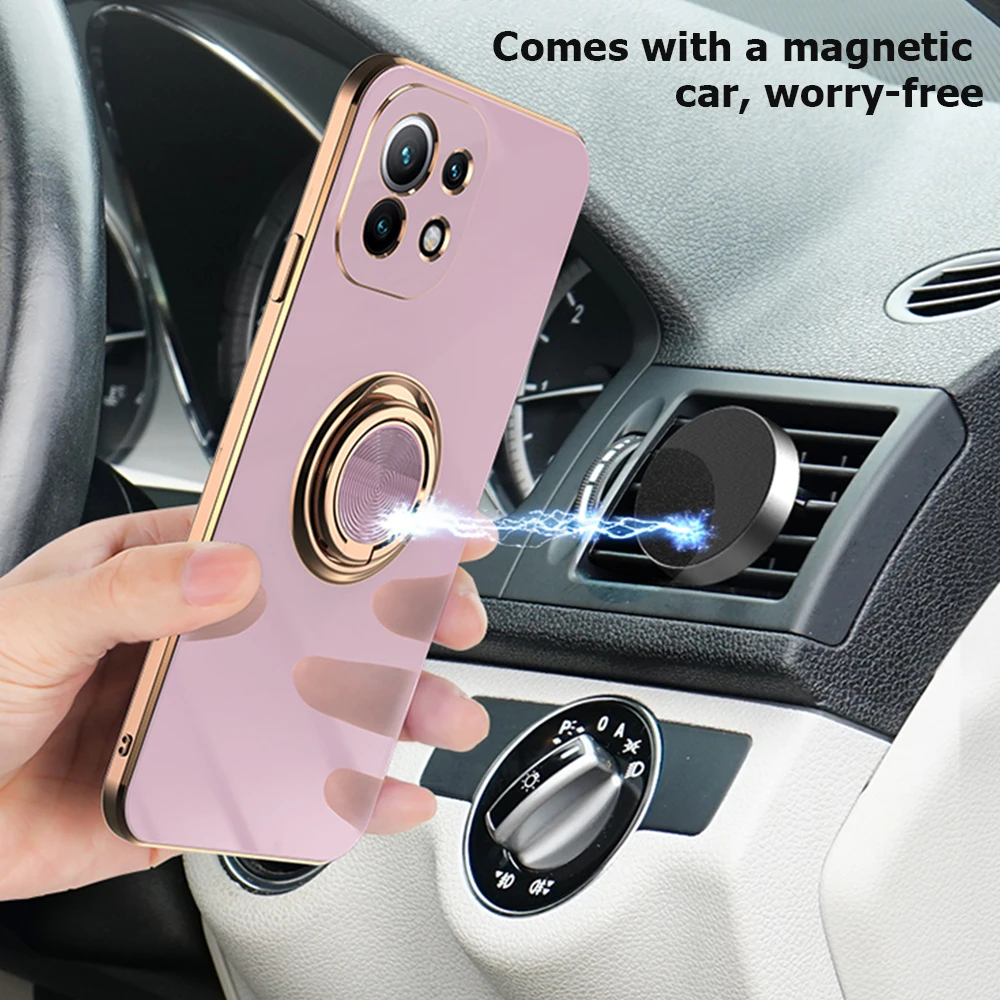

Plating Soft Magnetic Silicone Phone Case For Xiaomi Redmi Note 10 s K 40 30 Pro Cover Funda For Xiaomi Mi11 Mi10 Pro Lite Shell