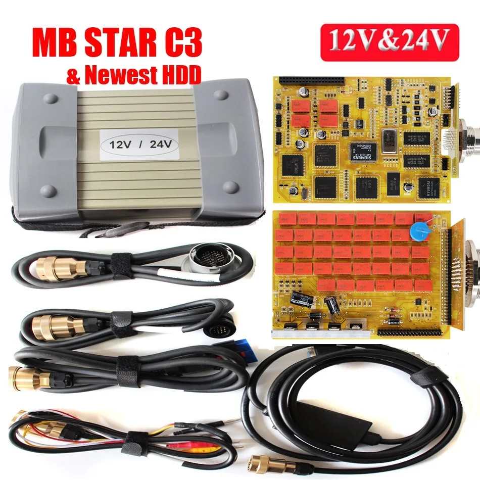 Мультиплексор MB Star C3 V2020.12 версия программного обеспечения SD Connect Compact 3 полный чип