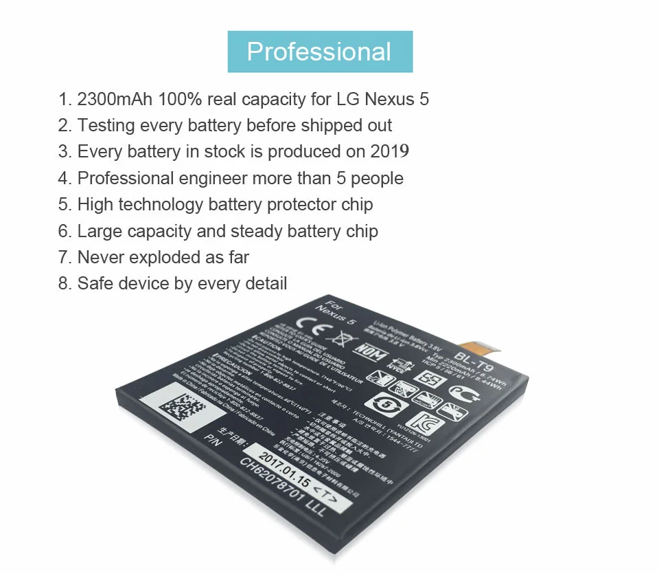 PINZHENG аккумулятор мобильного телефона для LG Nexus 5 BL-T9 E980 G D820 D821 BLT9 сменный аккумулятор с инструментами