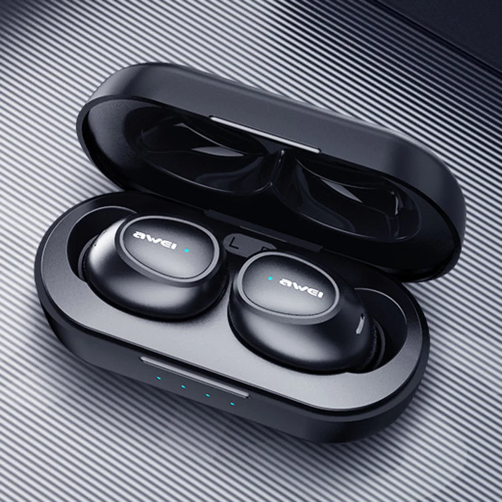 Оригинальные наушники вкладыши AWEI TWS с T16 Беспроводной Bluetooth гарнитура True для Xiaomi