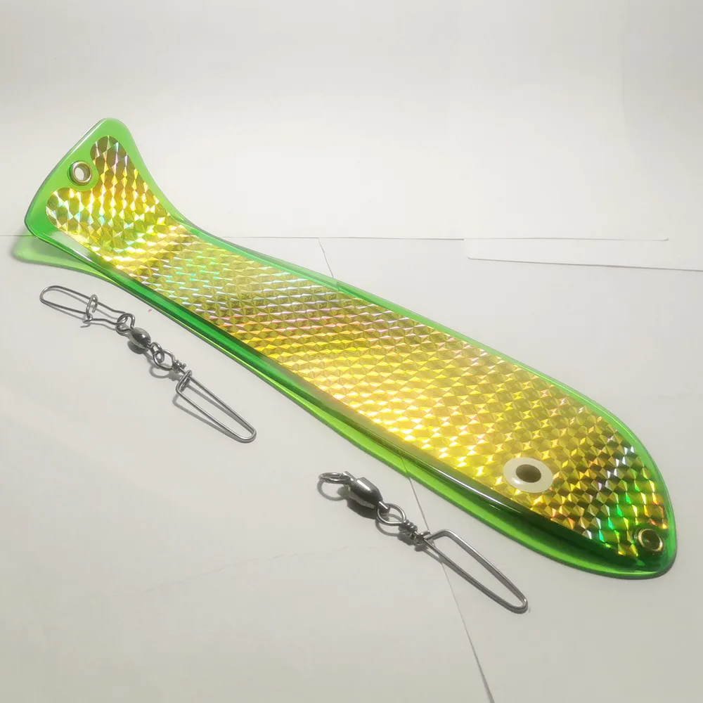 10-дюймовая катушка в форме рыбы Троллинговые фонарики весло лосося маячок для