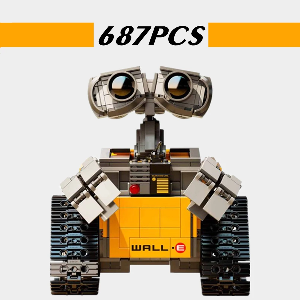 New Disney PIXAR Movie WALL E Motorized RC Robot Motor Power DOLL Figures Technical Building Block Brick Toy Gift Kid Birthday | Игрушки и