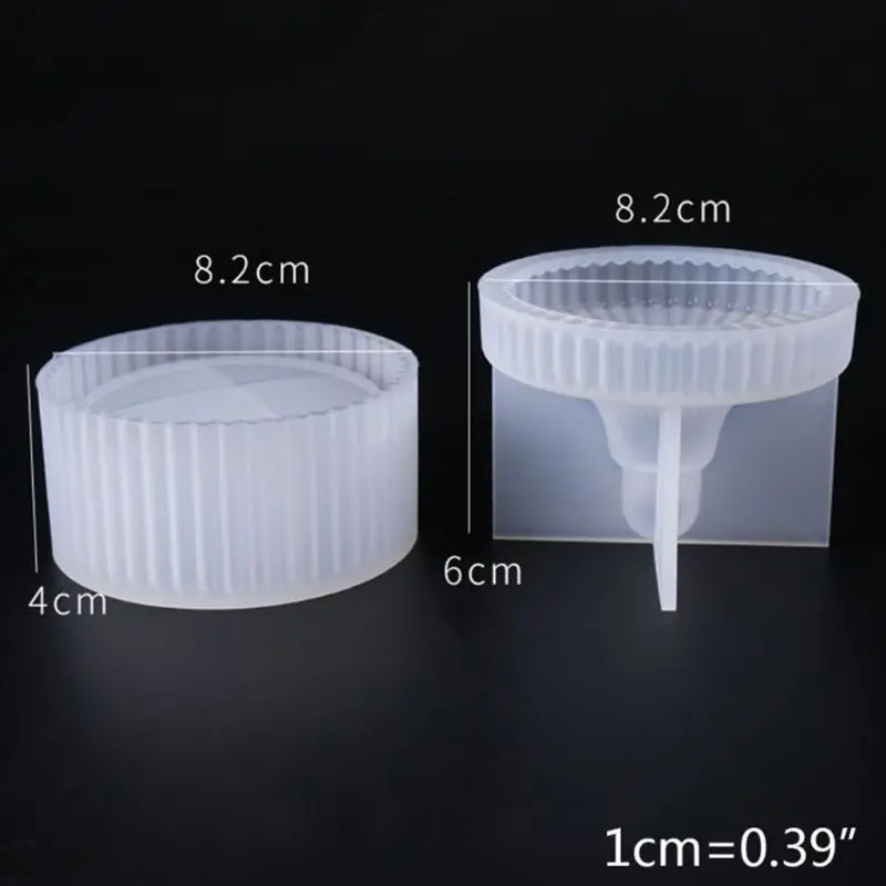 

4 Pcs Crystal Epoxy Resin Mold Jewelry Storage Box Casting Silicone Mould Handmade DIY Crafts Making Tool