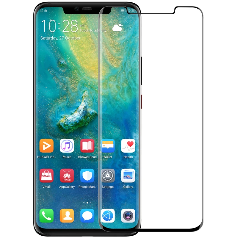 Для huawei P30 PRO, закаленное стекло Nillkin 3D DS+ MAX 9D, полностью покрытое Защитное стекло для экрана, взрывозащищенное стекло для huawei Mate20 Pro - Цвет: For Mate 20 Pro