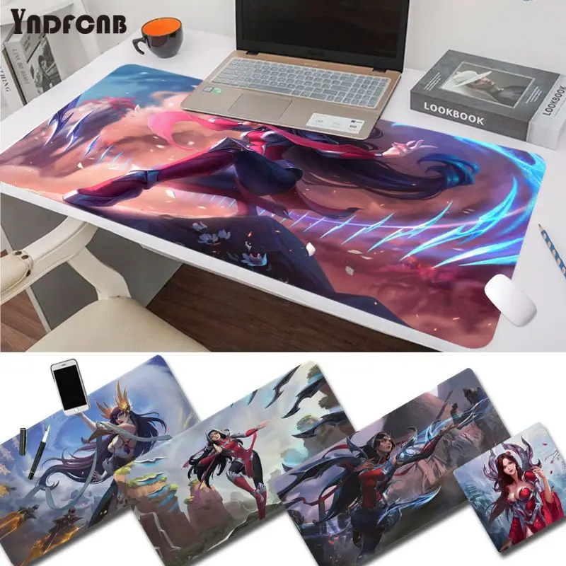 

YNDFCNB Irelia Your Own Mats Durable Rubber Mouse Mat Pad Size for Cs Go LOL Game Player PC Computer Laptop
