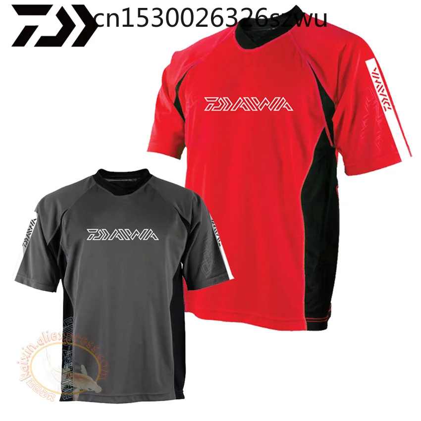 

2019 Breathable Fishing Clothing Short Sleeve Quick Dry Fishing Prints Clothes DAIWA Sportswear Summer Outdoor Fishing T-Shirt