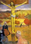 Paul Gauguin: желтая Масляная картина с Христом, холст, художественные принты, настенное искусство для гостиной, спальни, Декор