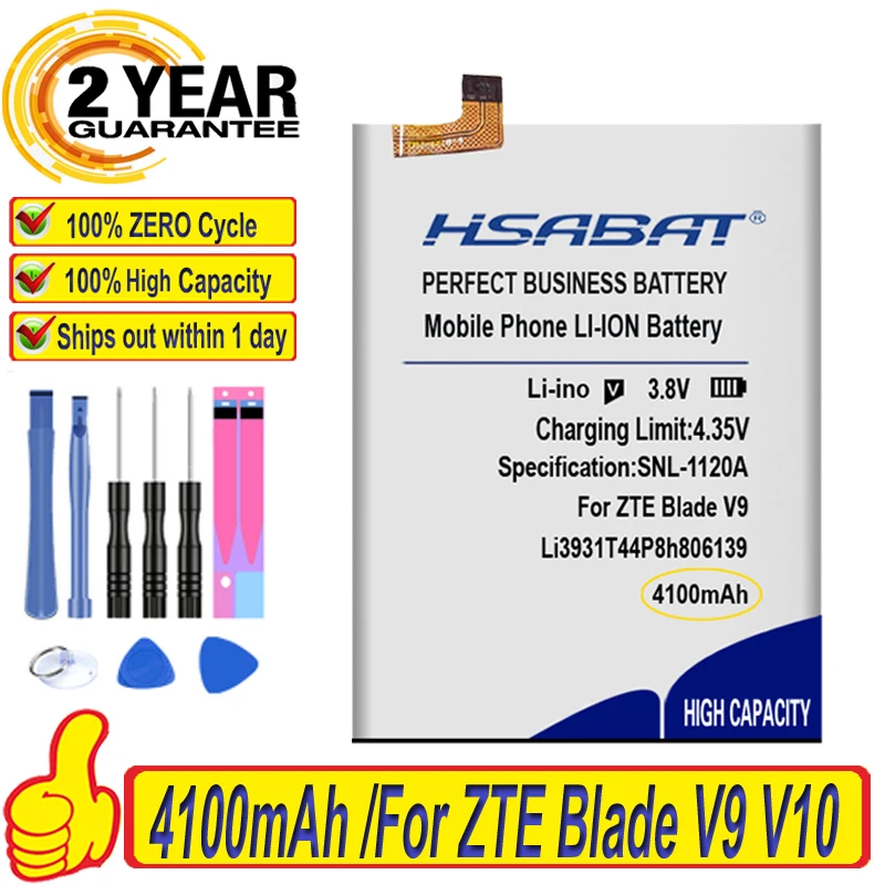 Аккумулятор для ZTE Blade V9 V10 /V9Vita V10Vita/A7 Vita/A4/A5 100% 4100 мАч 2020|Аккумуляторы мобильных телефонов| |