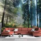Солнечный лес природа пейзаж настенные обои 3D Милу олень гостиная спальня фон Стена дизайнерские фрески Papel De Parede 3d