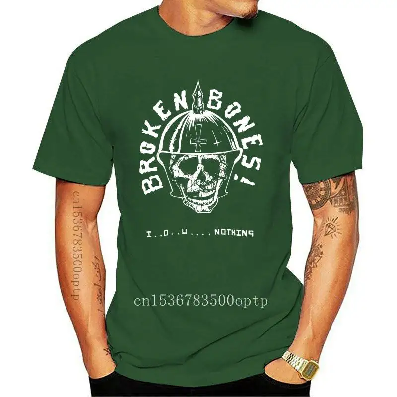 

BROKEN BONES T-SHIRT Discharge Disclose Exploited Gbh Street Punk Skate Skull