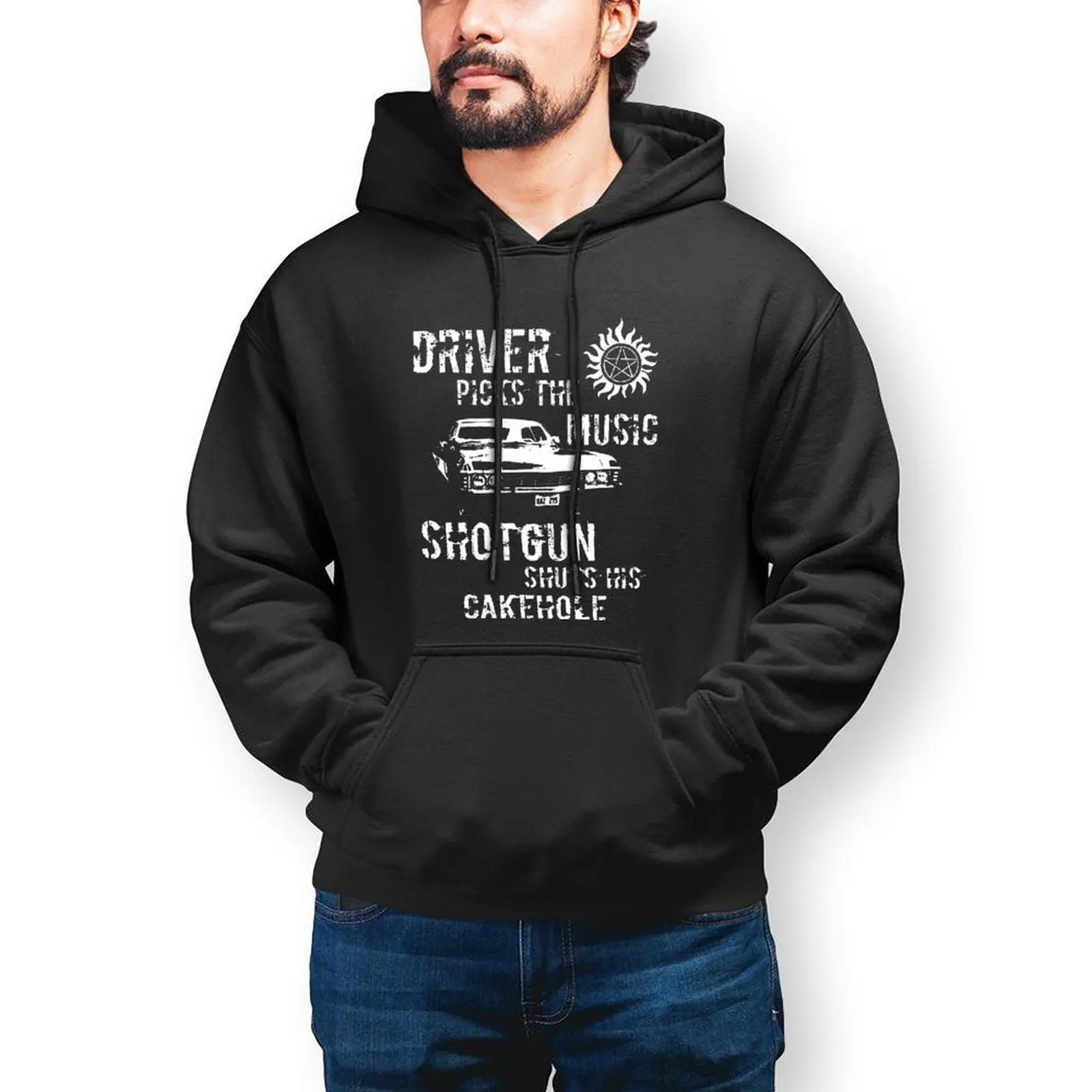 

Supernatural Womens Hoodies Cotton Outdoor Pullover Hoodie Warm Long Sleeve Cool Hoodie Big Men
