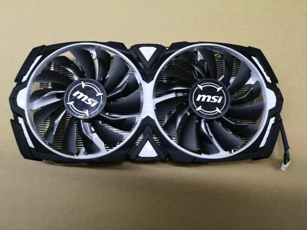 Оригинал для MSI RX570 RX470 RX480 бронированный кулер видеокарты 53x53 мм б/у|Кулеры и
