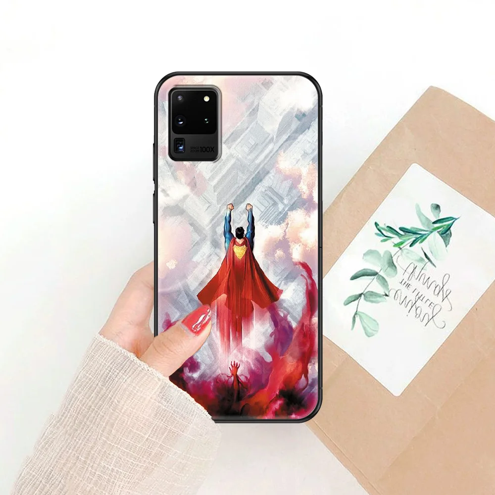 

Super Hero Supermans Phone case For Samsung Galaxy Note 4 8 9 10 20 S8 S9 S10 S10E S20 Plus UITRA Ultra black art back luxury
