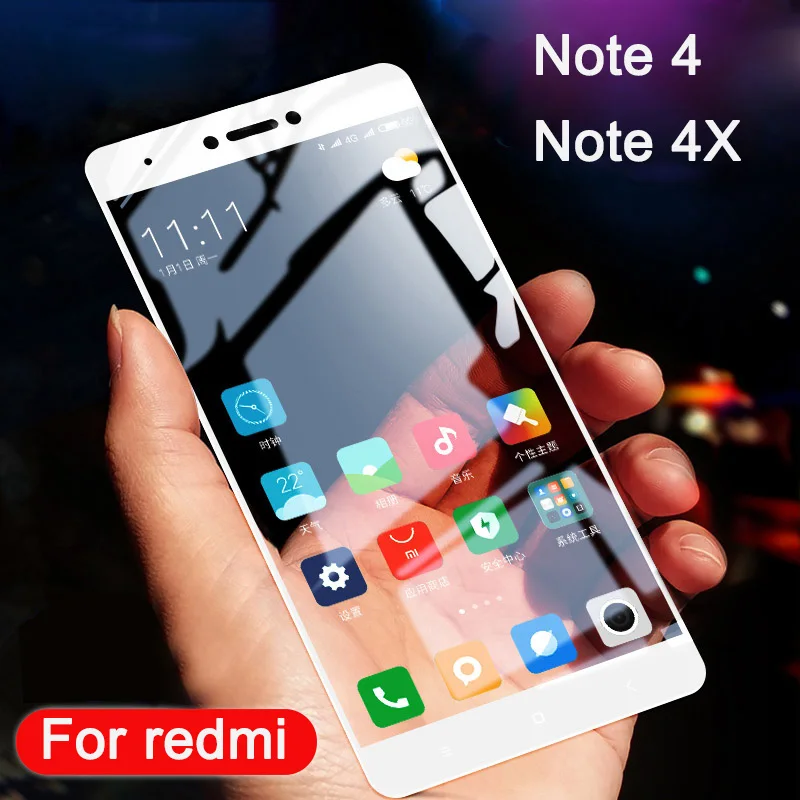 Защитное стекло на redmi note 4x4 x Закаленное для экрана xiaomi ksiomi note4x note4 not x4
