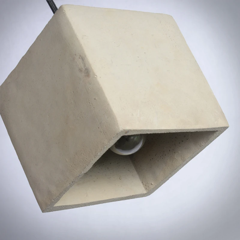 Подвесной светильник из цемента винтажный индустриальный декор для лофта кухни