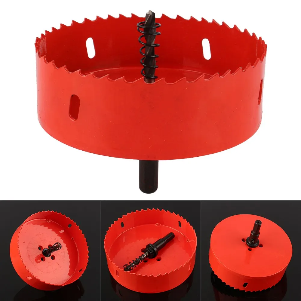 

M42 HSS Hole Saw Cutter Drill Bit Metal Opener For Aluminum Iron Pipe 110mm-200mm