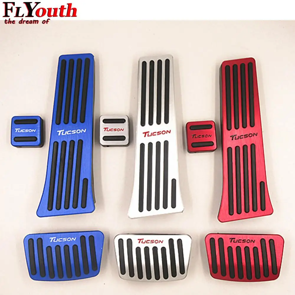 

Крышка педали тормоза и педали акселератора из нержавеющей стали для Hyundai Tucson 2015-2020