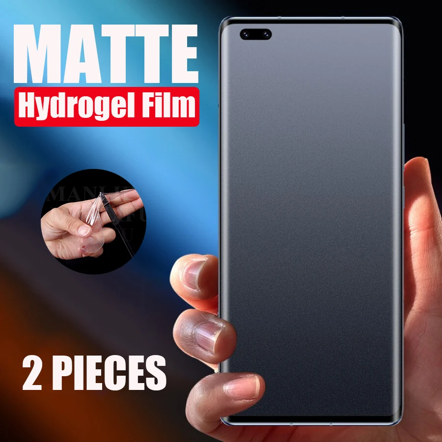 

2PCS Matte Hydrogel Film Screen Protector For Huawei P20 P30 P40 P50 Honor 8X 9X 20 10 50 Pro Screen Protector Mate 20 40 10 Pro
