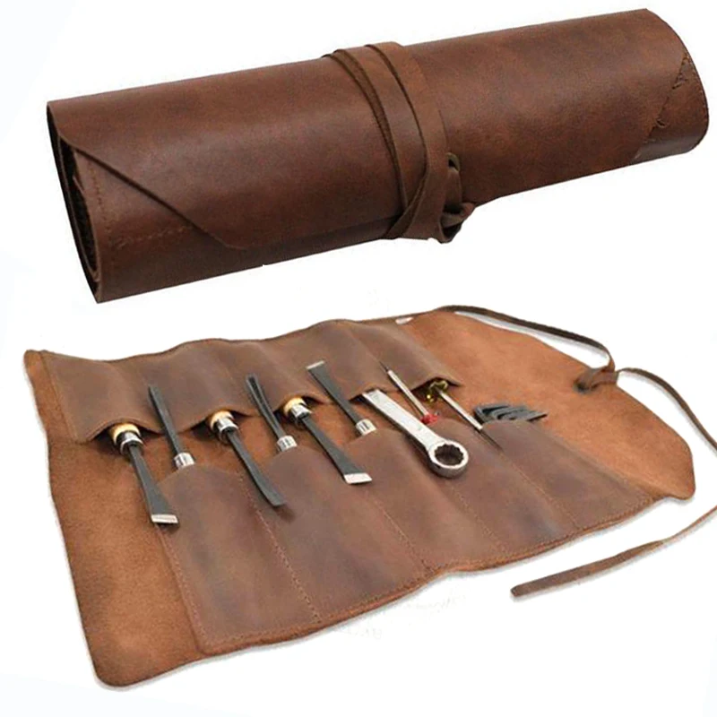 

Multifunctional Storage Bag Reel Kit Handbag Engraving Knife Leather Tool Bag Woodworking Tool Storage Box