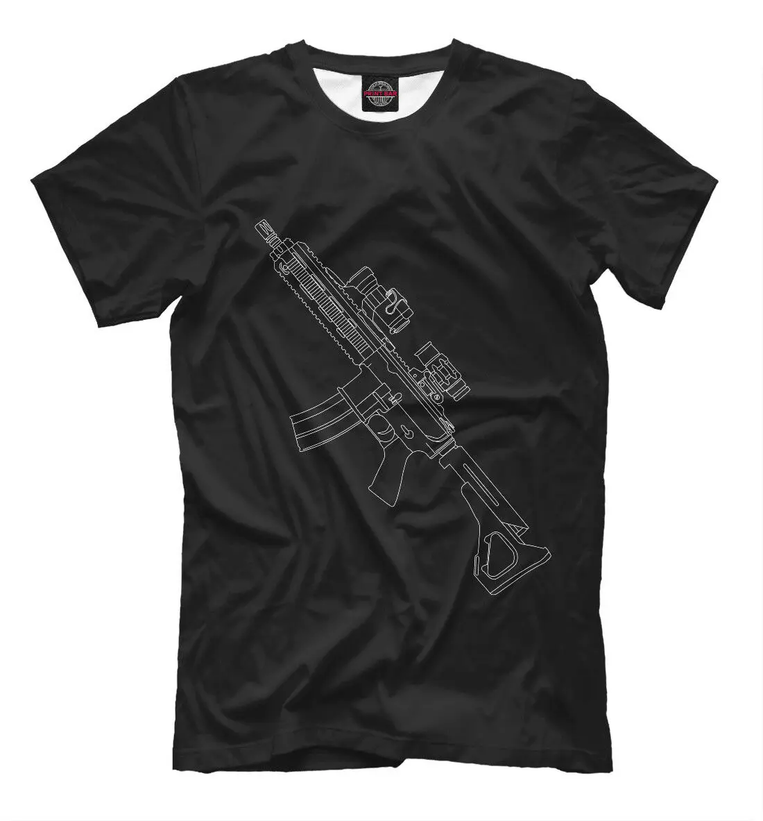 

HK-416 NEW Men t-shirt Russia HK-416 automatic rifle harajuku shirts Short Casual O-Neck Men clothing